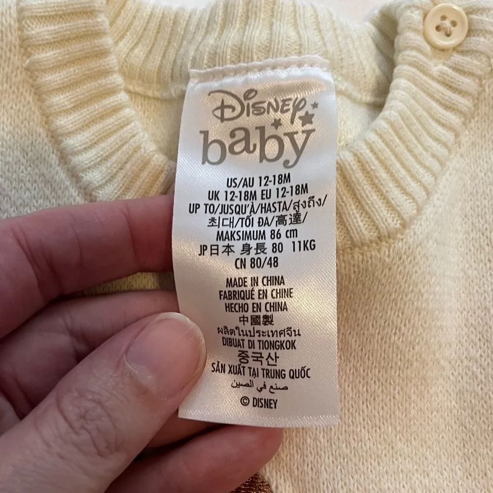 Disney Baby Mickey Mouse Snowman Cotton Sweater 12-18 Months